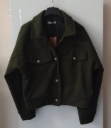 Stylowa kurteczka bomberka typu płaszcz z długimi rękawami 