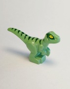 LEGO Dinozaur mały mini zielony Raptor 