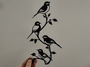 Nowa metalowa dekoracja ścienna ptaszki 