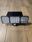 Lampa Solarna LED Czujnik Ruchu Zmierzchu Naświetlacz Zewnętrzny Reflektor