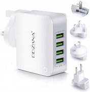 Ładowarka Sieciowa BEIZKNA 4x USB 4.4A 22W Uniwersalna Szybka Podróżna