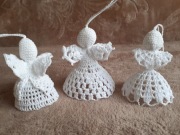 ANIOŁKI SZYDEŁKOWE RĘCZNIE ROBIONE 3 szt (1)