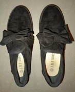 J.B.P. shoes: czarne tenisówki z kokardą 41