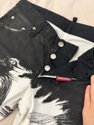 jeansy dsquared w ptaki/ kruki orginalne rozmiar 48