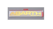 Naklejka FIAT ABARTH złoty Emblemat Logo znaczek nikiel / aluminium 61x10mm