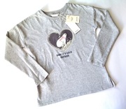 MANGO koszulka longsleeve miś polarny + cekiny 11 12 lat