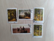 Znaczki CCCP 1986, malarstwo rosyjskie Sawrasow, Szyszkin, ZSRR, radzieckie