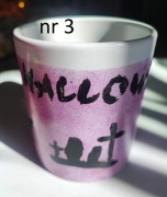 ręcznie malowane kubki Halloween: duchy, dynie 3