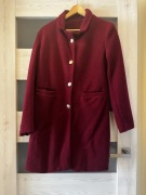 Płaszcz damski bordowy rozmiar S/M