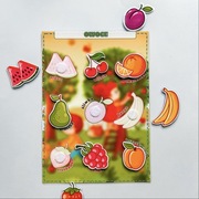 Owoce Układanka na rzepy karta pracy zabawka pomoc dydaktyczna Montessori