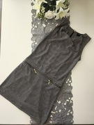 sukienka mini, z zamkami, r. S