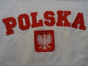 Koszulka kibica POLSKA top haft roz.M bawełna 