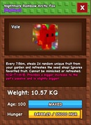 grow a garden nightmare rainbow arctic fox