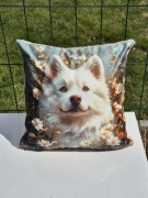 Poszewka, poduszka piesek samoyed 40x40 dzień matki urodziny