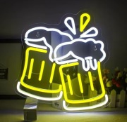 NEON PIWO KUFEL SZYLD LED USB DO BARU PIWIARNI PARTY DEKORACJA