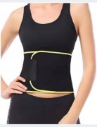 PAS NEOPRENOWY ODCHUDZAJĄCY NA BRZUCH FITNESS EFEKT SAUNY REGULOWANY CZARNY