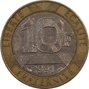Francja 10 franków z 1991 roku - OBEJRZYJ MOJĄ OFERTĘ