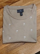 Reserved Koszulka Bawełniana T-shirt Rozmiar M kolor Brązowy