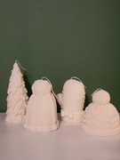 Świeczka świąteczna zapachowa duża dekoracyjna zestaw 4/1