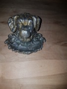 Stara zabytkowa kolekcjonerska popielniczka pies