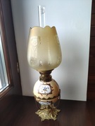 Stara francuska porcelanowa lampa naftowa n4