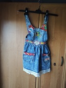 Sukienka dziecięca Niebieska jeansowa rozmiar 128