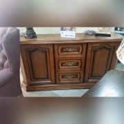 Witryny i komody dębowe