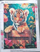 Haft Diamentowy Gotowy 30x40 ( Tygrys )