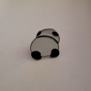 elegancki pin metalowy przypinka PANDA