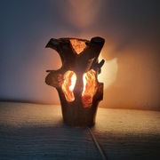 Lampa Ręcznie wykonana drewno modrzew. 
