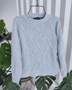 Pastelowy błękitny szary sweterek Dorothy Perkins 36 S