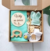 Prezent dla niemowlaka Gift Box Baby Shower KOLORY