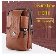 Męska skórzana torba na ramię o dużej pojemności