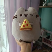 Pusheen z pizzą  maskotka kotek 