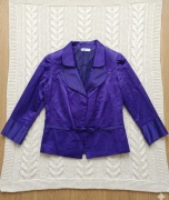 Marynarka Creazioni Antonella damska fioletowa vintage retro XS S M żakiet 