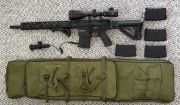 Zestaw Replika G&G TR16 308, x5 magazynki G&G mid-cap, pokrowiec na replikę