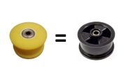Rolka napinacza suszarki Electrolux i AEG  kółko na łożyskach łożysko żółte
