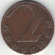 Austria 2 groschen 1926 - 19 mm - nr 1