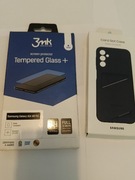 Zestaw 4 szkła hartowane + etui z klapką+ etui plecki do Samsung Galaxy a14