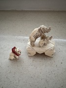 Słoniki kość stare antyk