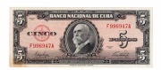 KUBA 5 PESOS 1949 P78A