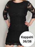 Elegancka czarna sukienka Kappahl 36 koronka