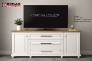 Komoda LONDYN 180` Biały Dąb + Naturalny BLAT KOLORy RAL BEKAS Producent 