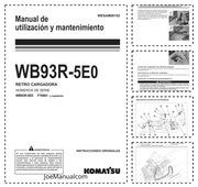 Komatsu WB93R-5E0 Operation Manual Instrukcja obsługi operatora, DTR