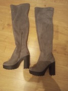 Buty damskie na obcasie do kolan Jenny fairy r.35