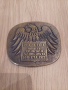 Potężny Medal Lany 280g - 200-lecie KEN 1773-1973 - Edukacja - Brąz