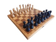 Kultowe Drewniane Szachy z Lat 90. PRL/Vintage – Komplet z Filcem