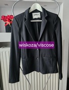 Żakiet marynarka czarna Wiskoza Rozmiar S