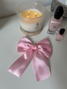 Pudrowy róż kokarda do włosów akcesoria do włosów spinka do włosów