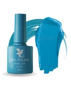 Niebieski Cyjanowy Lakier Hybrydowy do paznokci 10 ml UV/LED bez TPO